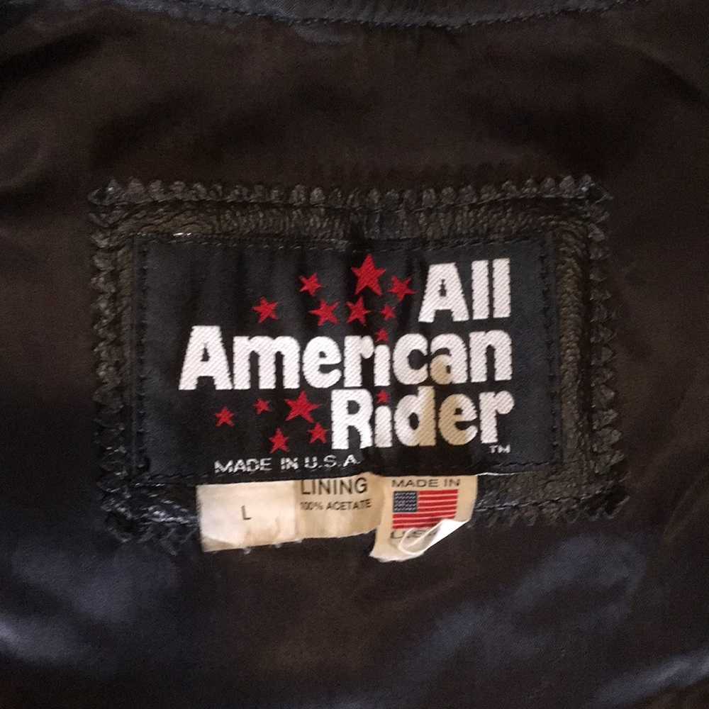 Leather biker vest